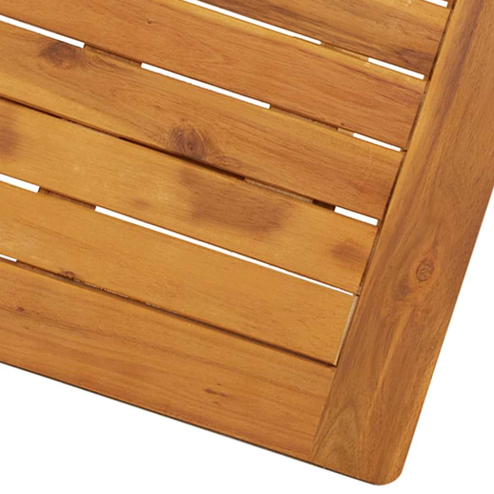 Produktbild för Hopfällbart trädgårdsbord 70x70x75 cm massivt akaciaträ