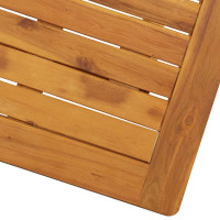 Produktbild för Hopfällbart trädgårdsbord 70x70x75 cm massivt akaciaträ