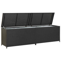 Produktbild för Dynbox konstrotting 200x50x60 cm svart