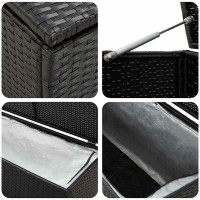 Produktbild för Dynbox konstrotting 200x50x60 cm svart