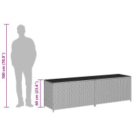 Produktbild för Dynbox konstrotting 200x50x60 cm svart