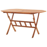 Produktbild för Hopfällbart trädgårdsbord 135x85x75 cm massivt akaciaträ