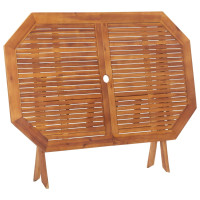 Produktbild för Hopfällbart trädgårdsbord 135x85x75 cm massivt akaciaträ