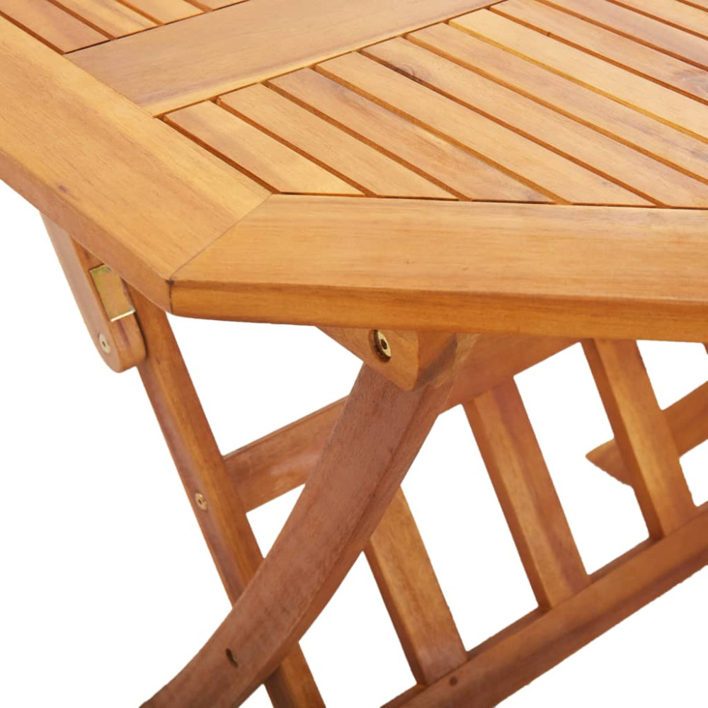 Produktbild för Hopfällbart trädgårdsbord 135x85x75 cm massivt akaciaträ