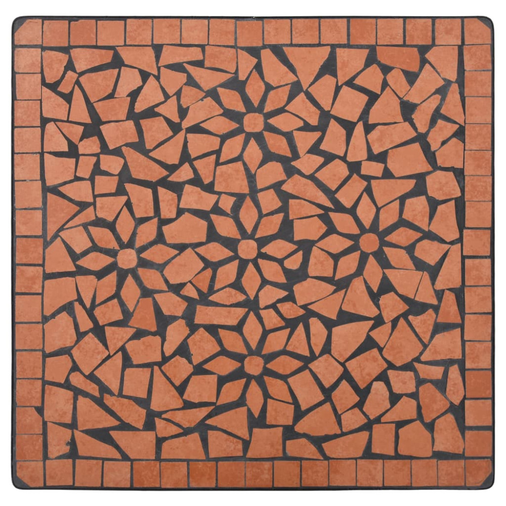 Produktbild för Mosaikbord terrakotta 60 cm keramik