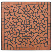 Produktbild för Mosaikbord terrakotta 60 cm keramik