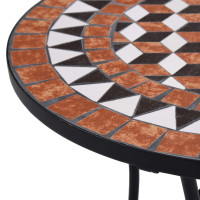 Produktbild för Mosaikbord brun 60 cm keramik