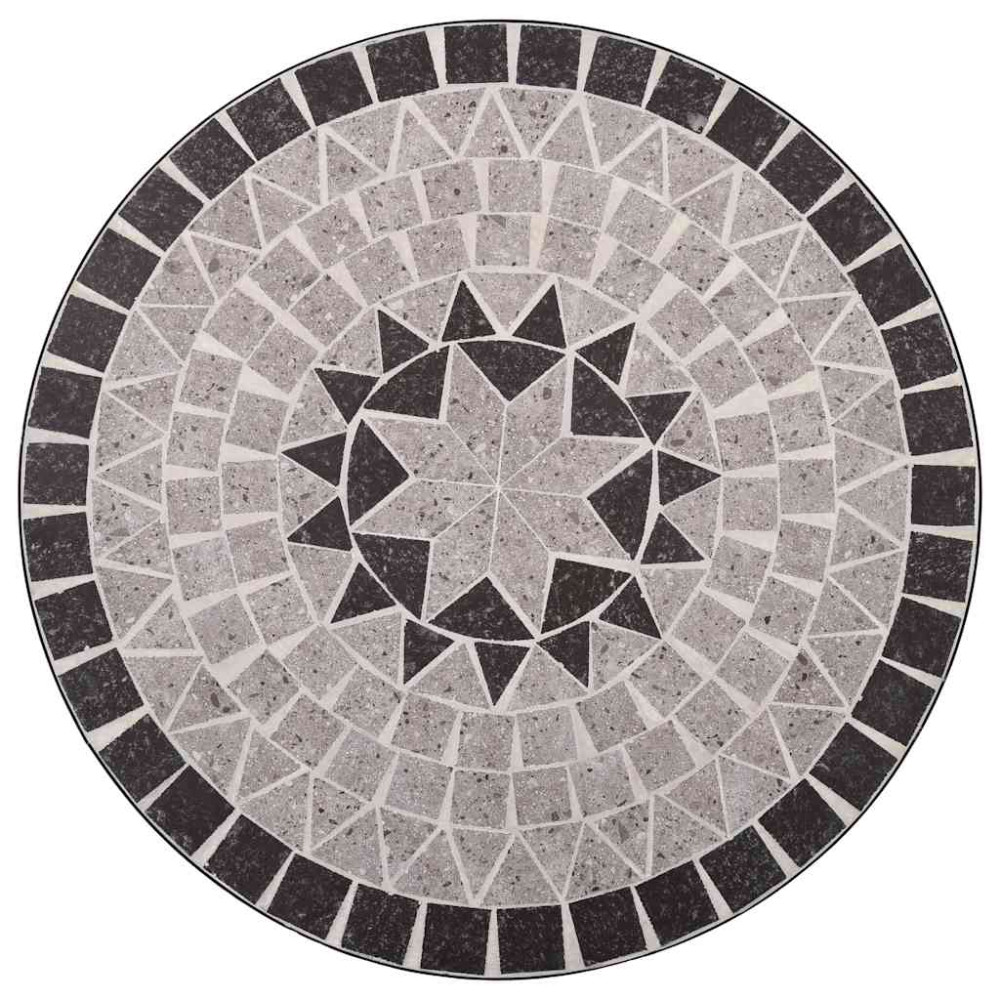 Produktbild för Mosaikbord brun 60 cm keramik