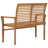 Produktbild för Trädgårdsbänk 112 cm massiv teak