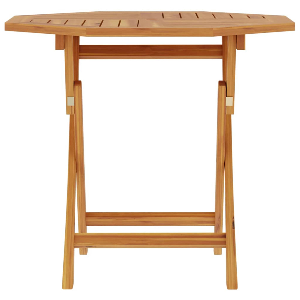 Produktbild för Hopfällbart trädgårdsbord 85x85x76 cm massiv teak