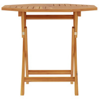 Produktbild för Hopfällbart trädgårdsbord 85x85x76 cm massiv teak