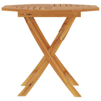Produktbild för Hopfällbart trädgårdsbord 85x85x76 cm massiv teak