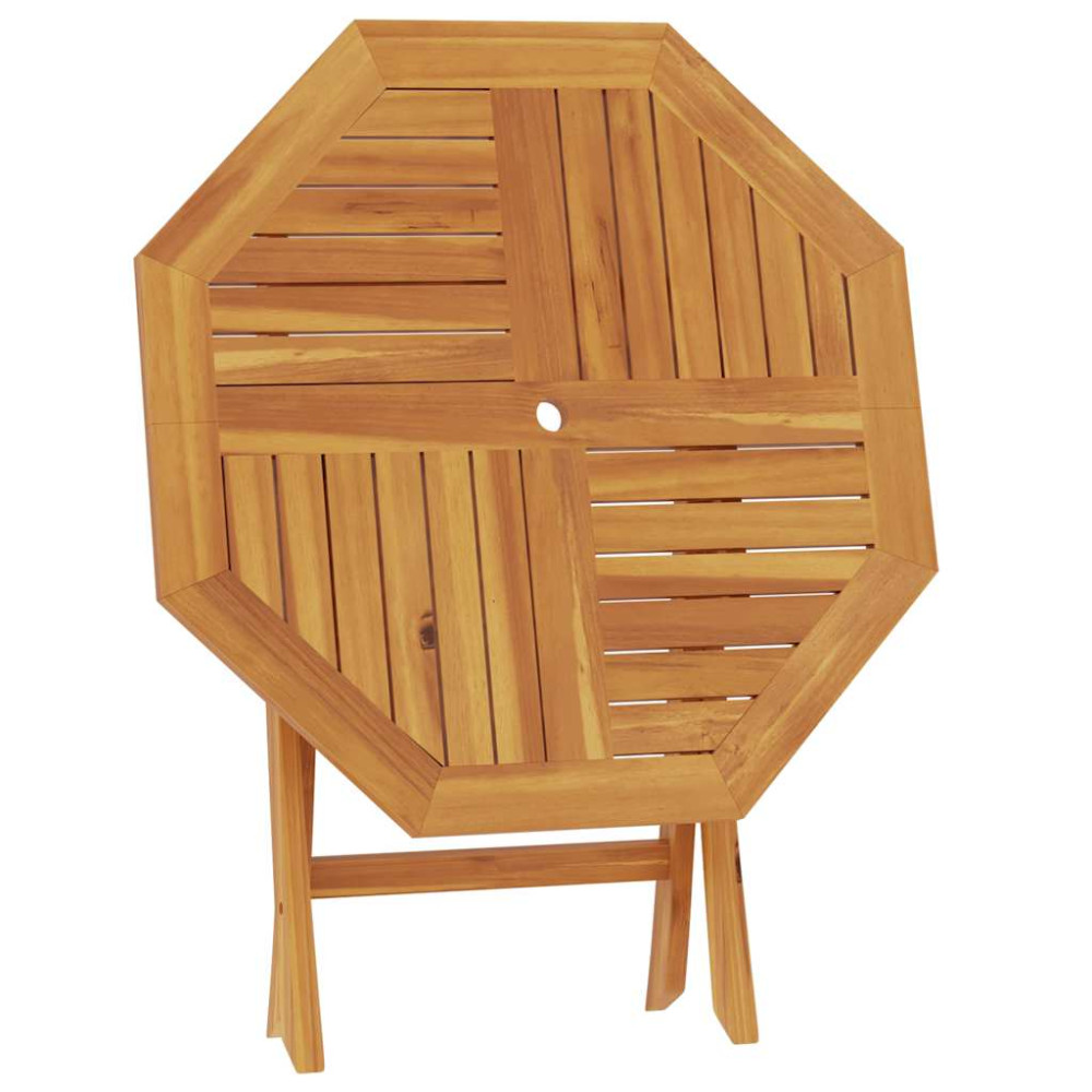 Produktbild för Hopfällbart trädgårdsbord 85x85x76 cm massiv teak