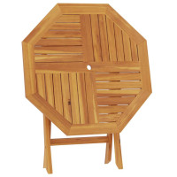 Produktbild för Hopfällbart trädgårdsbord 85x85x76 cm massiv teak