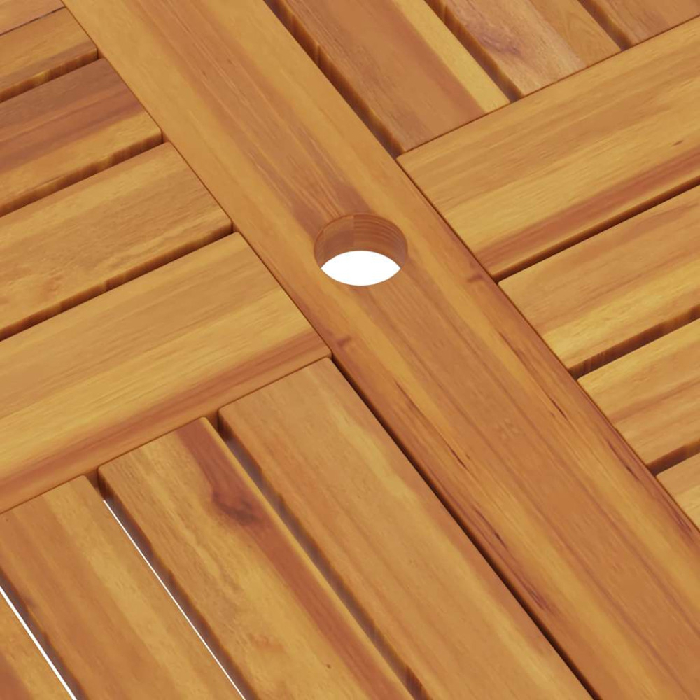 Produktbild för Hopfällbart trädgårdsbord 85x85x76 cm massiv teak