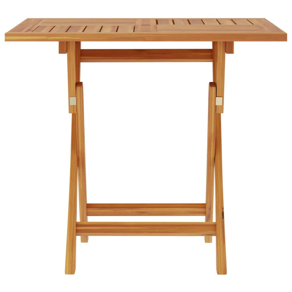 Produktbild för Hopfällbart trädgårdsbord 85x85x76 cm massiv teak