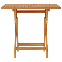 Produktbild för Hopfällbart trädgårdsbord 85x85x76 cm massiv teak