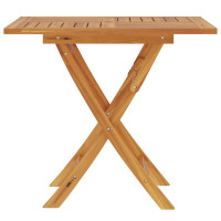 Produktbild för Hopfällbart trädgårdsbord 85x85x76 cm massiv teak
