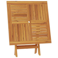 Produktbild för Hopfällbart trädgårdsbord 85x85x76 cm massiv teak