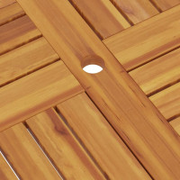 Produktbild för Hopfällbart trädgårdsbord 85x85x76 cm massiv teak
