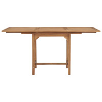 Produktbild för Trädgårdsbord utdragbart (110-160)x80x75cm massiv teak