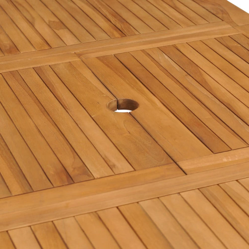 Produktbild för Trädgårdsbord utdragbart (110-160)x80x75cm massiv teak