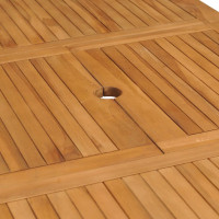 Produktbild för Trädgårdsbord utdragbart (110-160)x80x75cm massiv teak