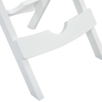 Produktbild för Hopfällbart trädgårdsbord 44,5x38,5x50 cm vit