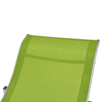 Produktbild för Hopfällbara solsängar 2 st grön textilene