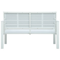 Produktbild för Trädgårdsbänk 120 cm HDPE träutseende