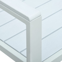 Produktbild för Trädgårdsbänk 120 cm HDPE träutseende