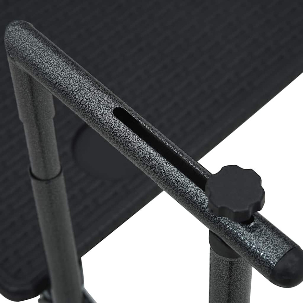 Produktbild för Balkongbord svart 60x64x83,5 cm plast konstrotting
