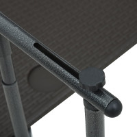 Produktbild för Balkongbord brun 60x64x83,5 cm plast konstrotting