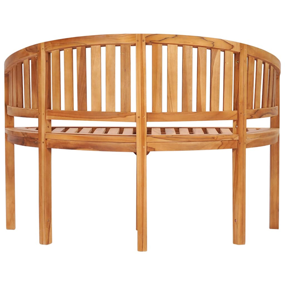 Produktbild för Bananbänk 120 cm massiv teak