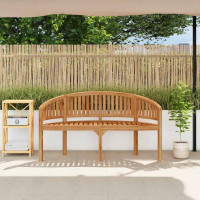 Produktbild för Bananbänk 151 cm massiv teak