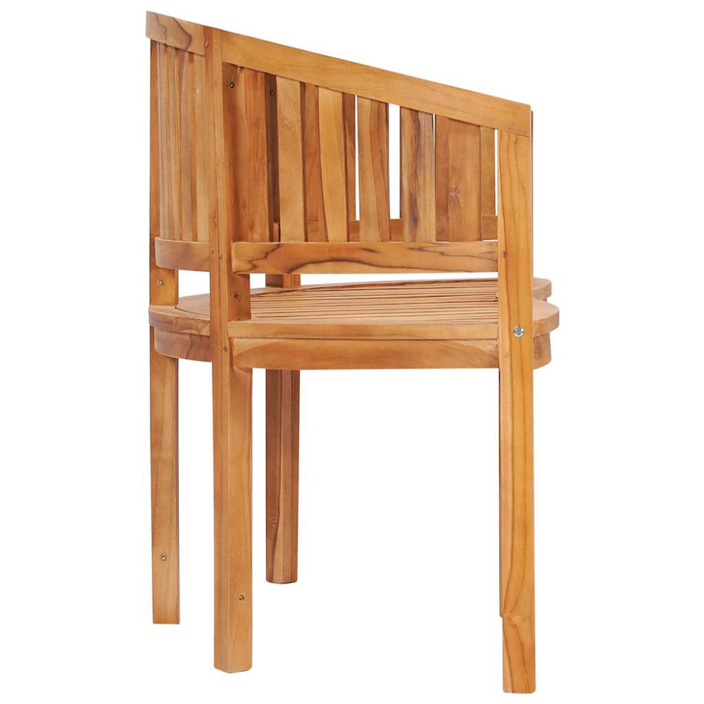 Produktbild för Bananbänk 151 cm massiv teak