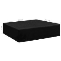 Produktbild för Överdrag för trädgårdsmöbler 8 öljetter 200x200x70 cm