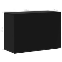 Produktbild för Överdrag för trädgårdsmöbler/gasolgrill 6 öljetter 180x80x125cm