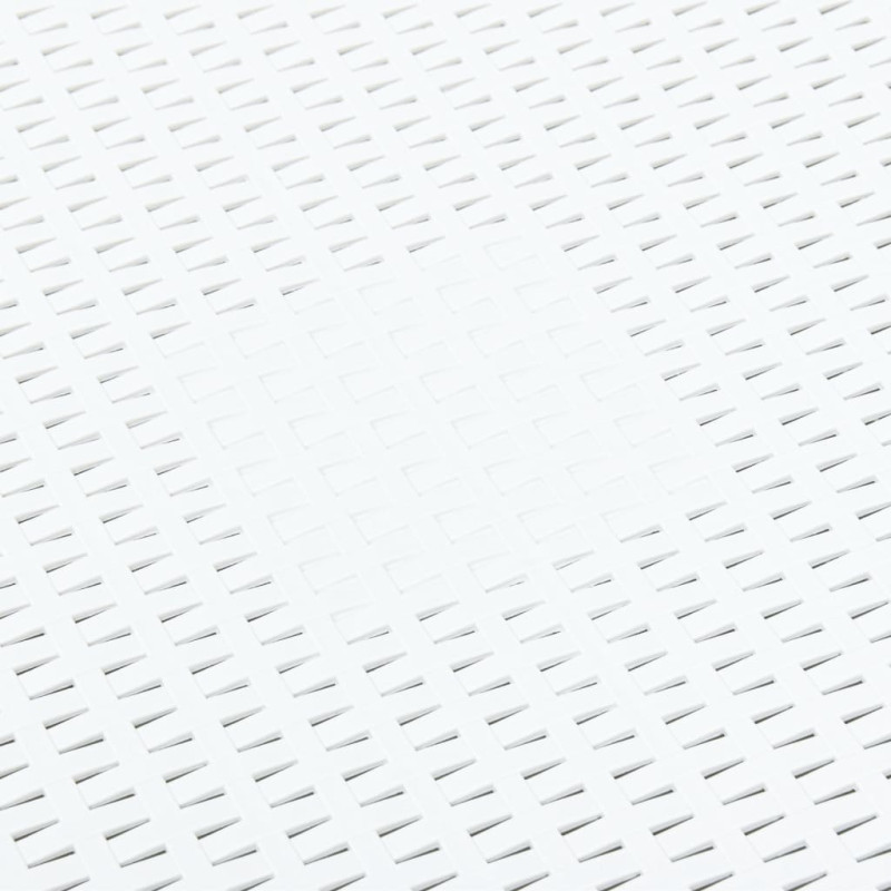 Produktbild för Sidobord vit 54x54x36,5 cm plast