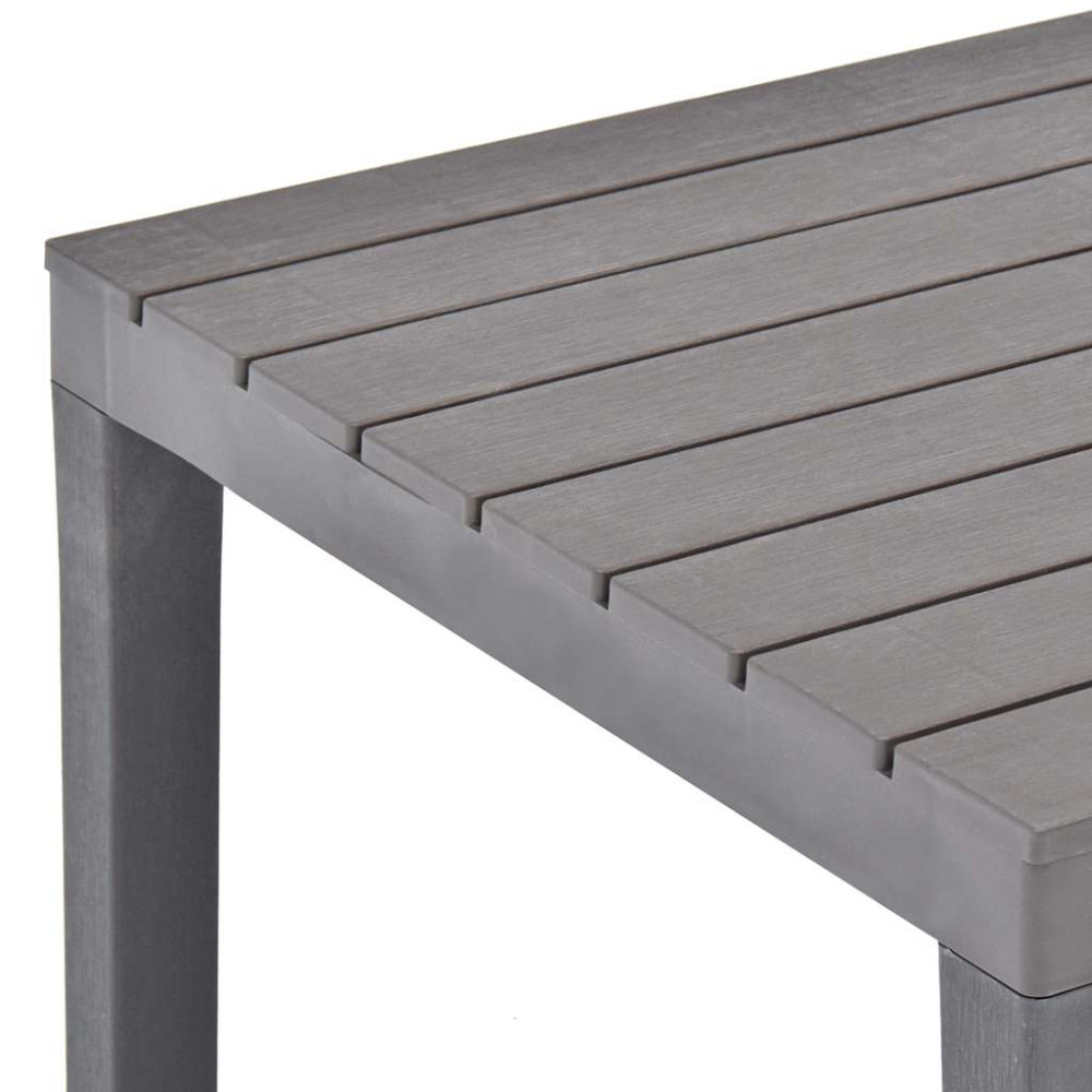 Produktbild för Trädgårdsbord mocca 78x78x72 cm plast