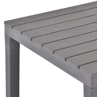Produktbild för Trädgårdsbord mocca 78x78x72 cm plast