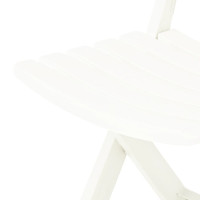 Miniatyr av produktbild för Hopfällbara trädgårdsstolar 2 st plast vit