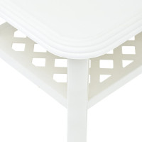Produktbild för Soffbord vit 90x60x46 cm plast