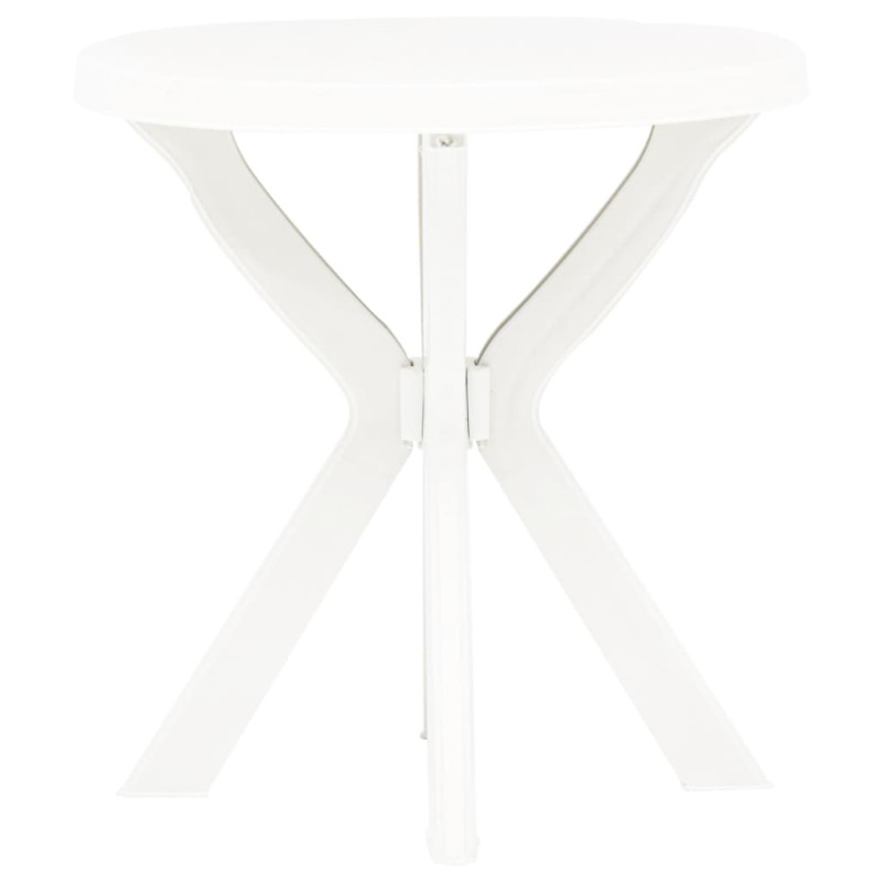 Produktbild för Cafébord vit Ø70 cm plast