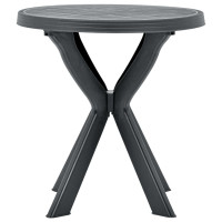 Produktbild för Cafébord antracit Ø70 cm plast