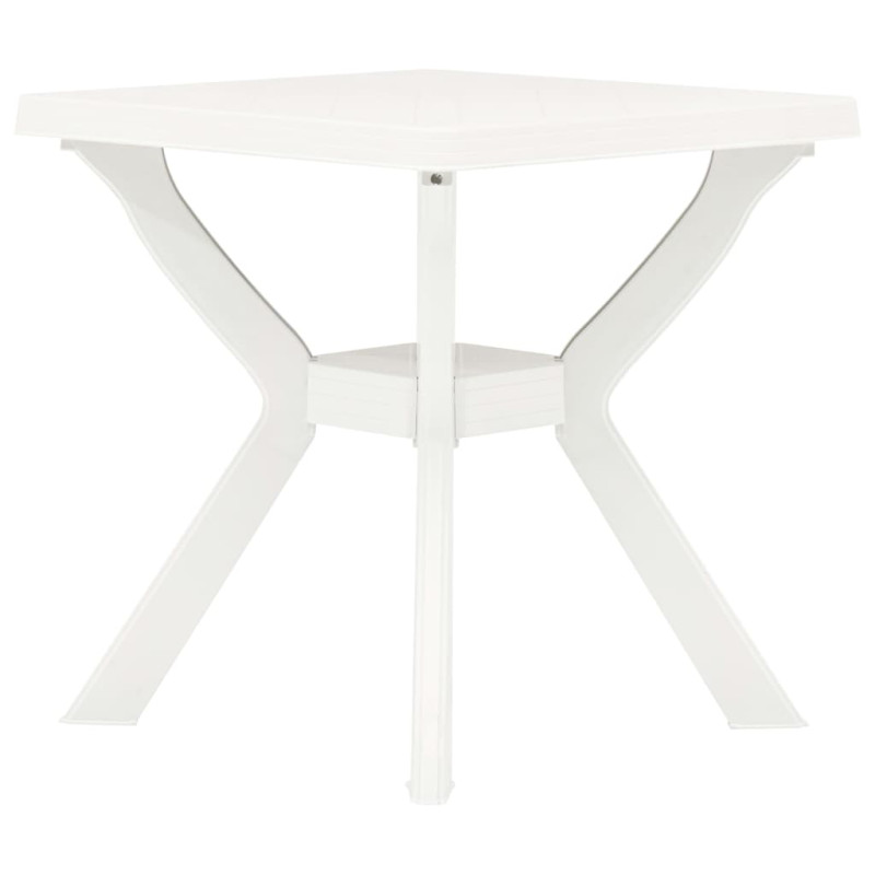 Produktbild för Cafébord vit 70x70x72 cm plast