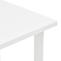 Miniatyr av produktbild för Trädgårdsbord vit 80x75x72 cm plast