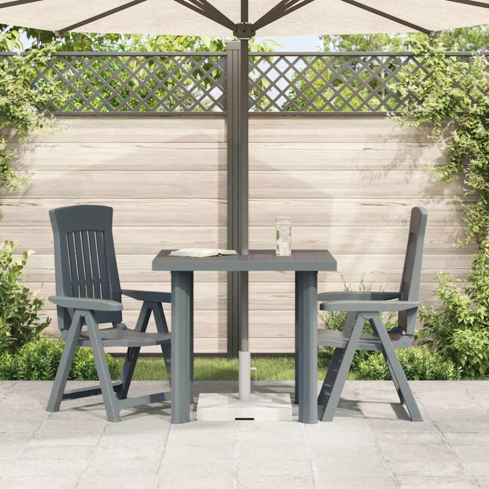 Produktbild för Trädgårdsbord grön 80x75x72 cm plast