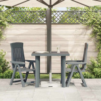 Produktbild för Trädgårdsbord grön 80x75x72 cm plast