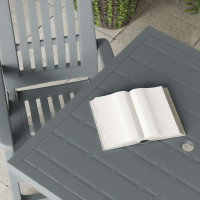 Produktbild för Trädgårdsbord grön 80x75x72 cm plast
